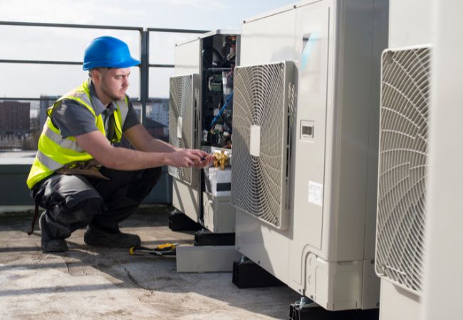 instalación de aire acondicionado industrial